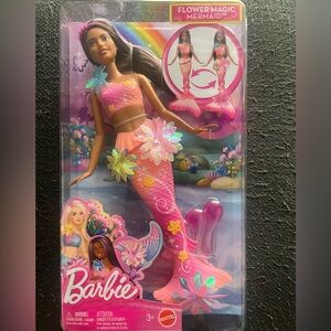 Barbie Flower Magic Mermaid with Pink and Purple Accents